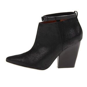 Rebecca Minkoff La Roux Glazed Black Booties 8 M